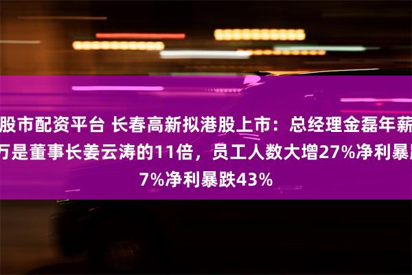 股市配资平台 长春高新拟港股上市：总经理金磊年薪1551万是董事长姜云涛的11倍，员工人数大增27%净利暴跌43%